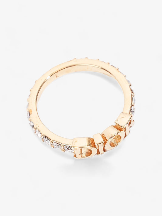 Christian Dior Dio(r)evolution Ring Gold / White Base Metal Large