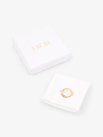 Christian Dior Dio(r)evolution Ring Gold / White Base Metal Large