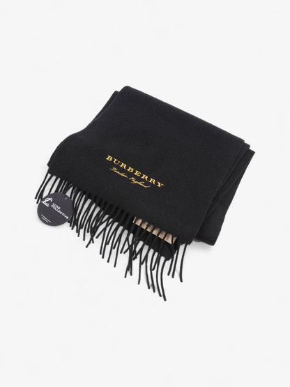 Burberry Logo Scarf Black / Yellow Cashmere