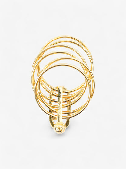 Fendi FF Six Hoop Gold / White Base Metal