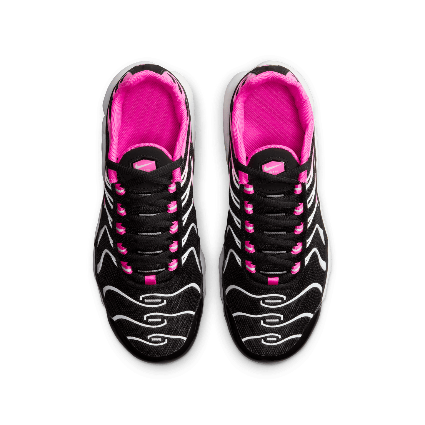 Big Kids' Nike Air Max Plus "Black Laser Fuchsia"