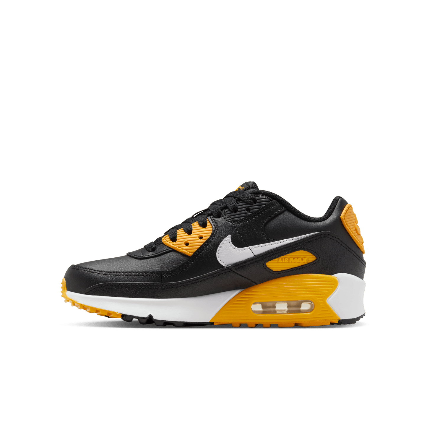 Big Kids' Nike Air Max 90 LTR "Black University Gold"