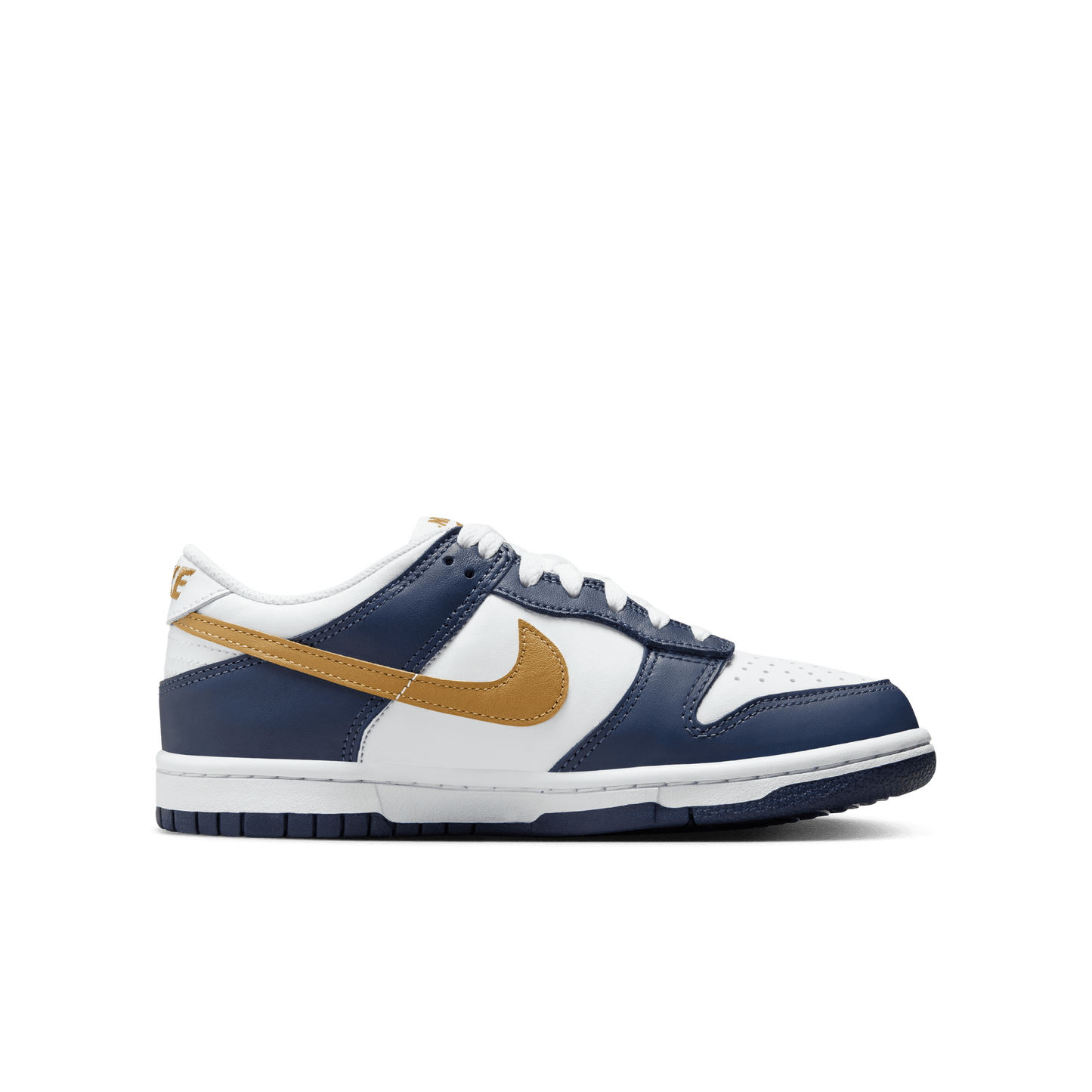 Big Kids' Nike Dunk Low "Midnight Navy Wheat"