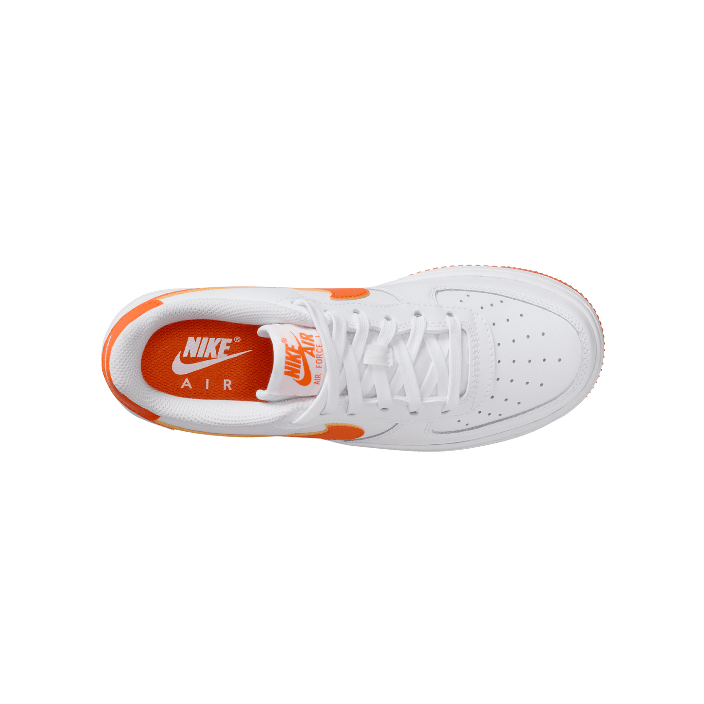 Big Kids' Nike Air Force 1  "White Safety Orange"