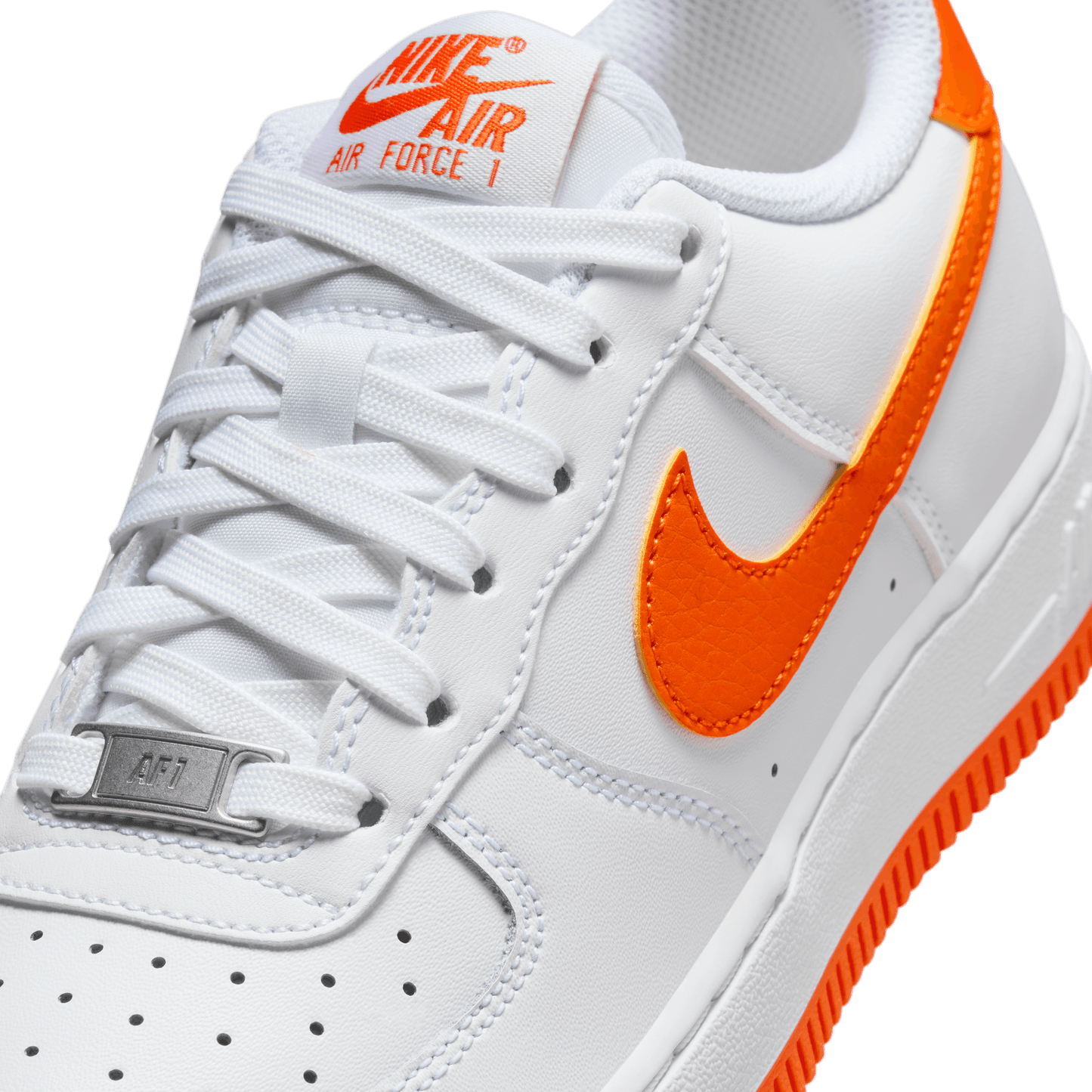 Big Kids' Nike Air Force 1  "White Safety Orange"