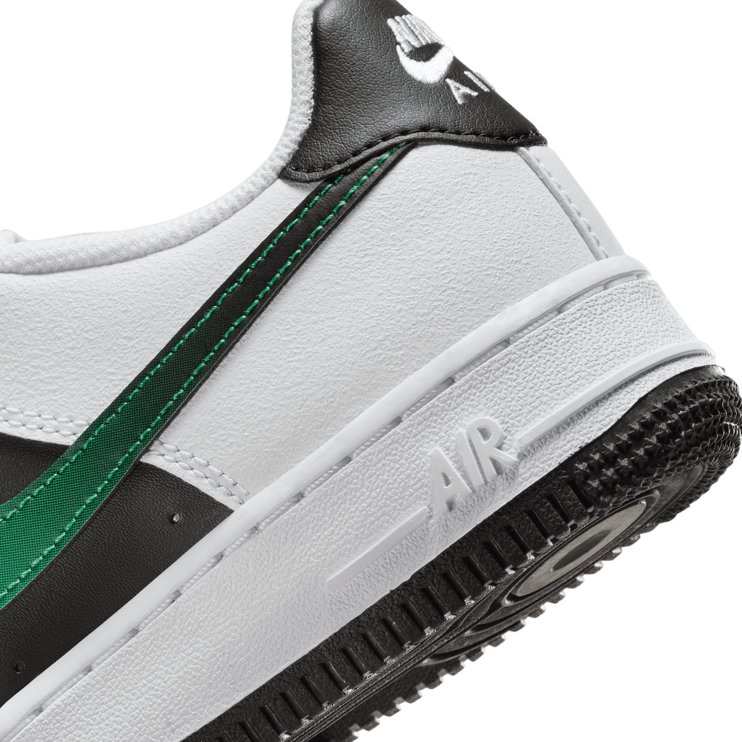 Big Kids' Nike Force 1 LV8 2 "Stadium White/Black Green"