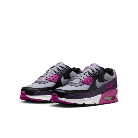 Big Kids' Nike Air Max 90 "Cement Grey Dark Raisin"