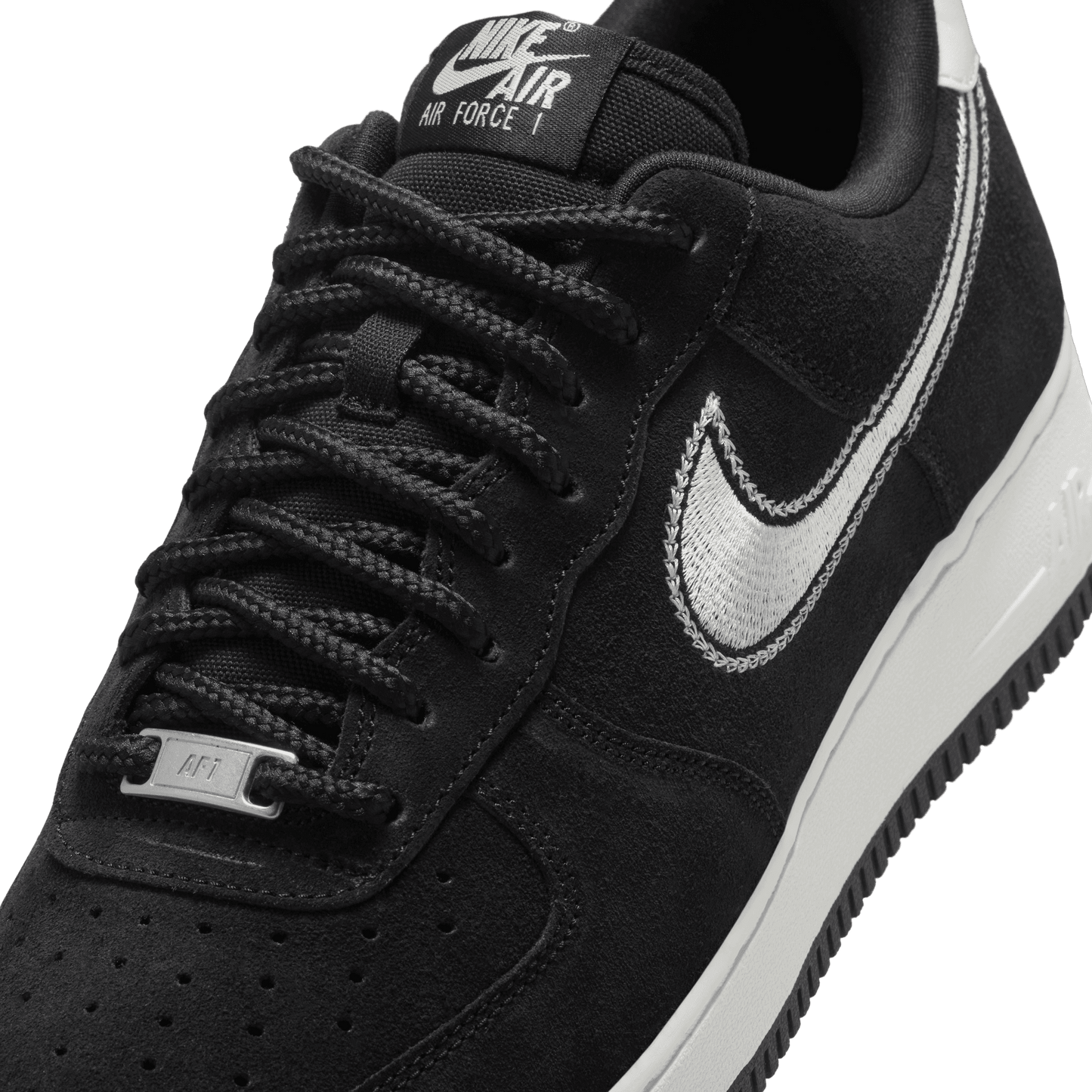 Men's Nike Air Force 1 '07 LV8 "Black Sail Embroidered"