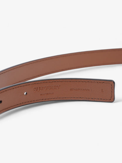 Burberry TB Reversible Belt Black / Gold / Brown Leather Large - 137cm