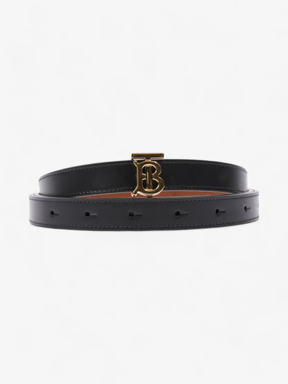 Burberry TB Reversible Belt Black / Gold / Brown Leather Large - 137cm