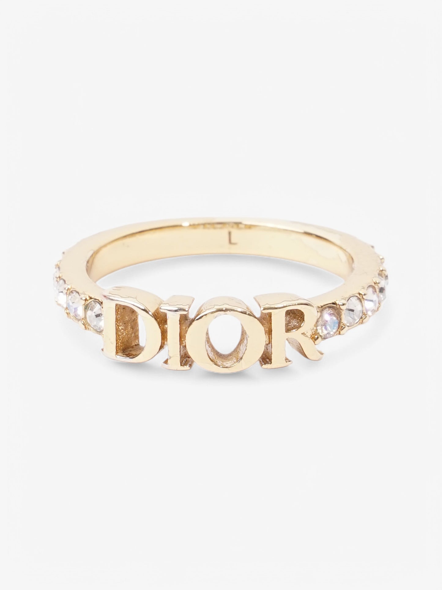 Christian Dior Dio(r)evolution Ring Gold / White Base Metal Large (Circumference - 55mm)