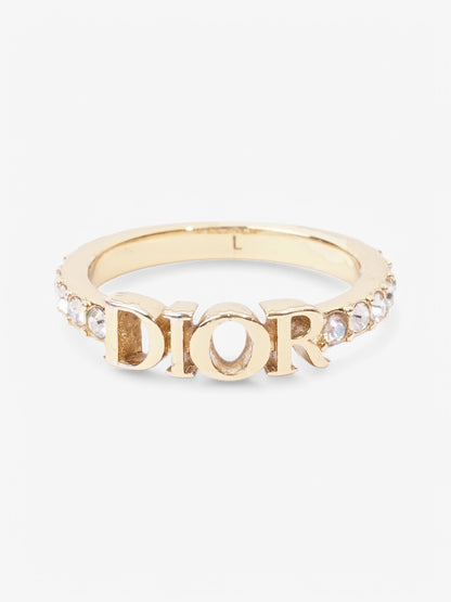 Christian Dior Dio(r)evolution Ring Gold / White Base Metal Large (Circumference - 55mm)