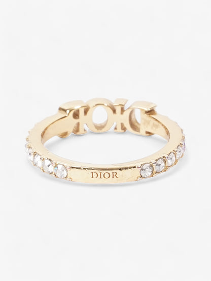 Christian Dior Dio(r)evolution Ring Gold / White Base Metal Large (Circumference - 55mm)