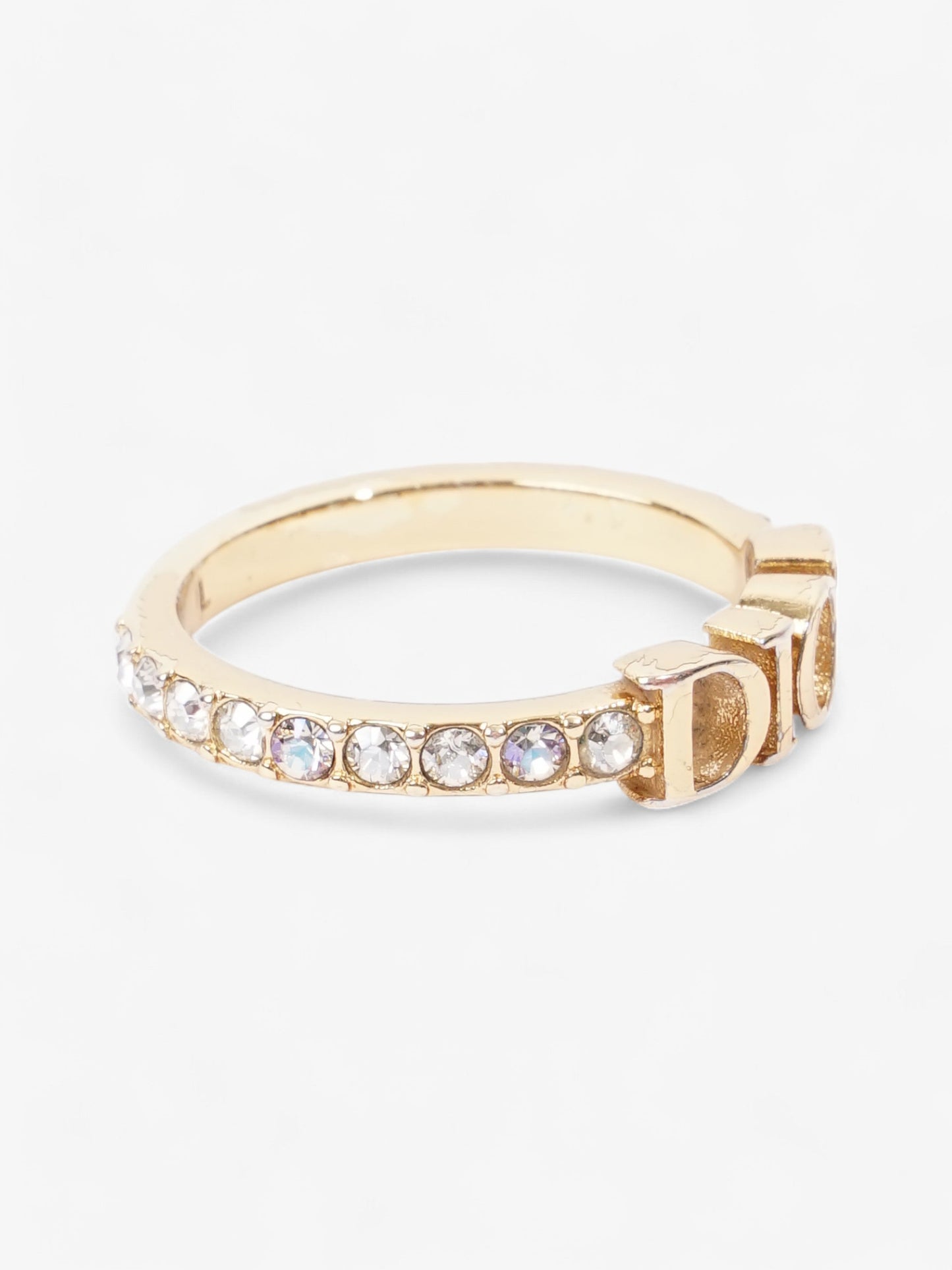 Christian Dior Dio(r)evolution Ring Gold / White Base Metal Large (Circumference - 55mm)