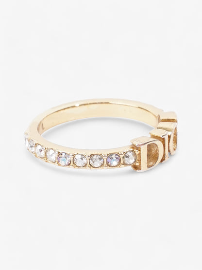 Christian Dior Dio(r)evolution Ring Gold / White Base Metal Large (Circumference - 55mm)