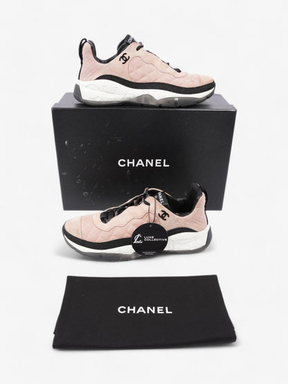 Chanel CC Sneakers Pink / Black Mesh EU 39 UK 6