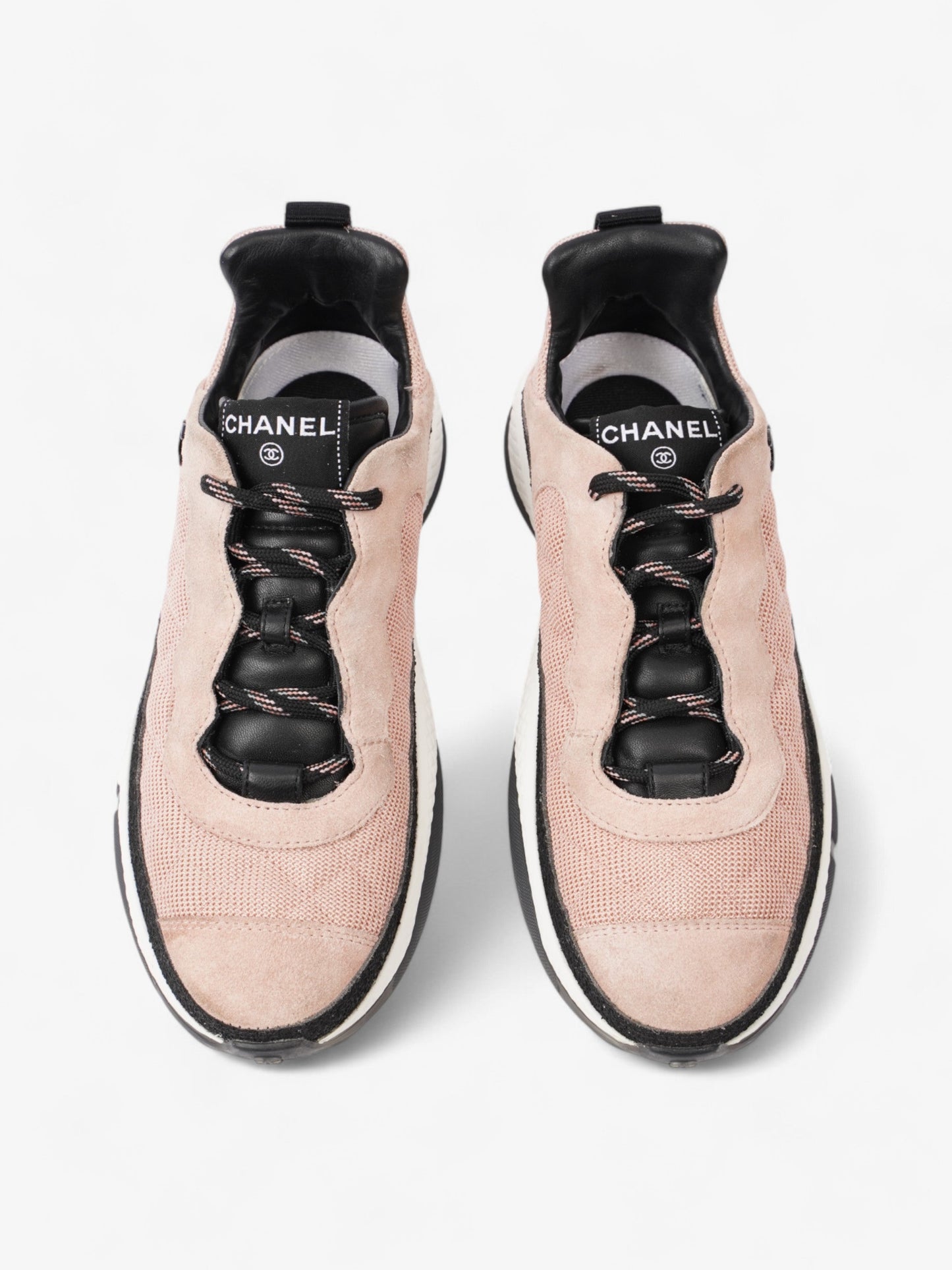 Chanel CC Sneakers Pink / Black Mesh EU 39 UK 6