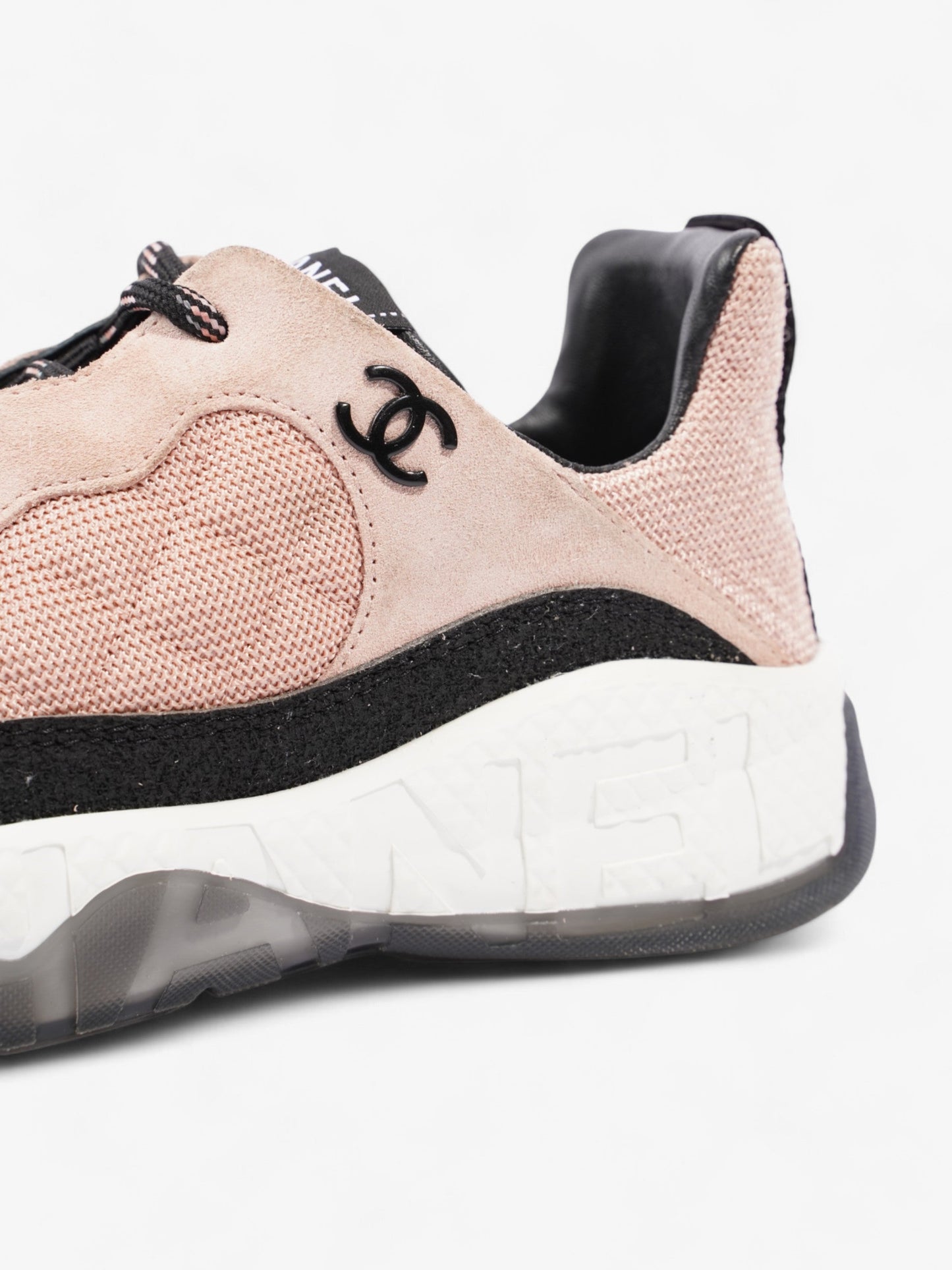 Chanel CC Sneakers Pink / Black Mesh EU 39 UK 6