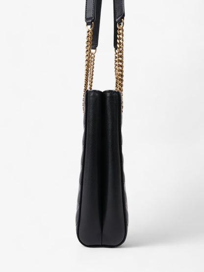 Saint Laurent Tribeca Tote Black Matelasse Leather