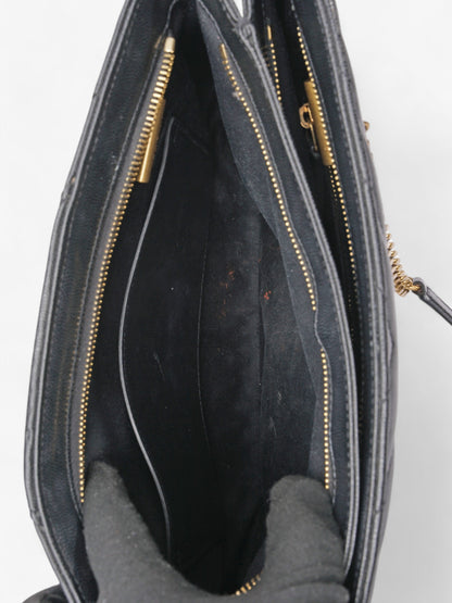 Saint Laurent Tribeca Tote Black Matelasse Leather