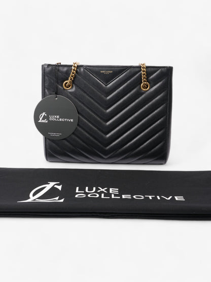 Saint Laurent Tribeca Tote Black Matelasse Leather