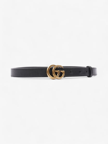 Gucci Marmont Thin Belt Black Leather 80cm / 32"