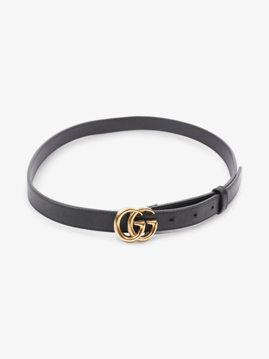 Gucci Marmont Thin Belt Black Leather 80cm / 32"