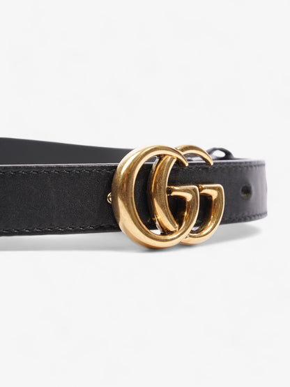 Gucci Marmont Thin Belt Black Leather 80cm / 32"
