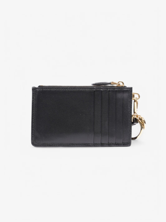 Prada Card Holder With Wristlet Black Leather