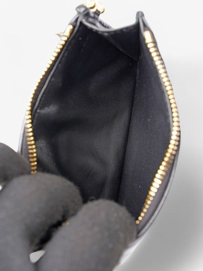 Prada Card Holder With Wristlet Black Leather