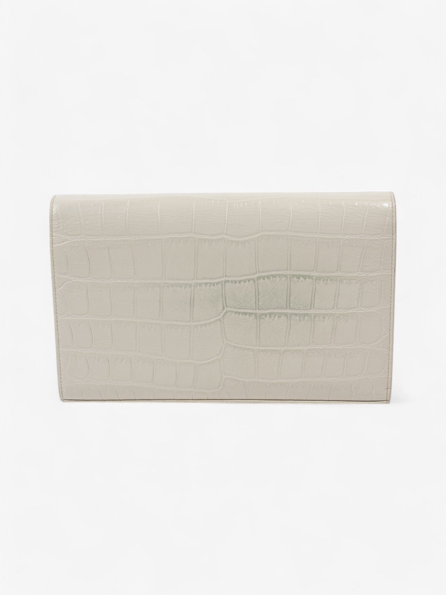 Saint Laurent Kate Chain Wallet Off White Calfskin Leather