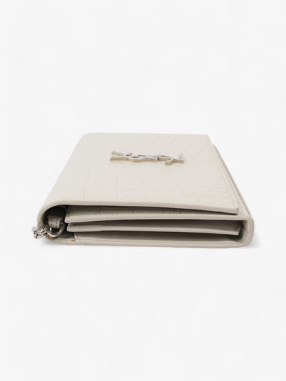 Saint Laurent Kate Chain Wallet Off White Calfskin Leather