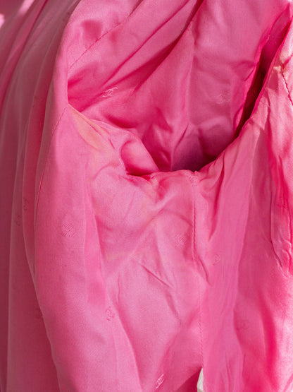 Chanel Vintage Spring/Summer 1995 Pink Barbie Gold Zip Tweed 95P Jacket