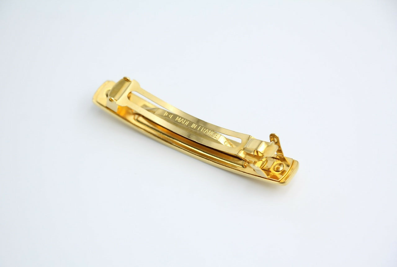Chanel Vintage 98A Matte Gold-plated ‘CHANEL’ Hairpin