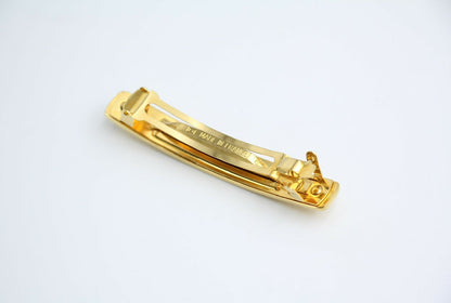 Chanel Vintage 98A Matte Gold-plated ‘CHANEL’ Hairpin