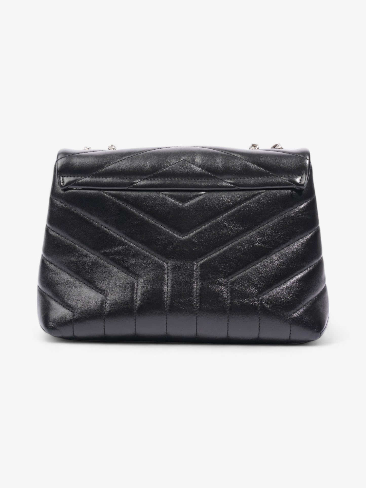 Saint Laurent Lou Lou Black Calfskin Leather Small