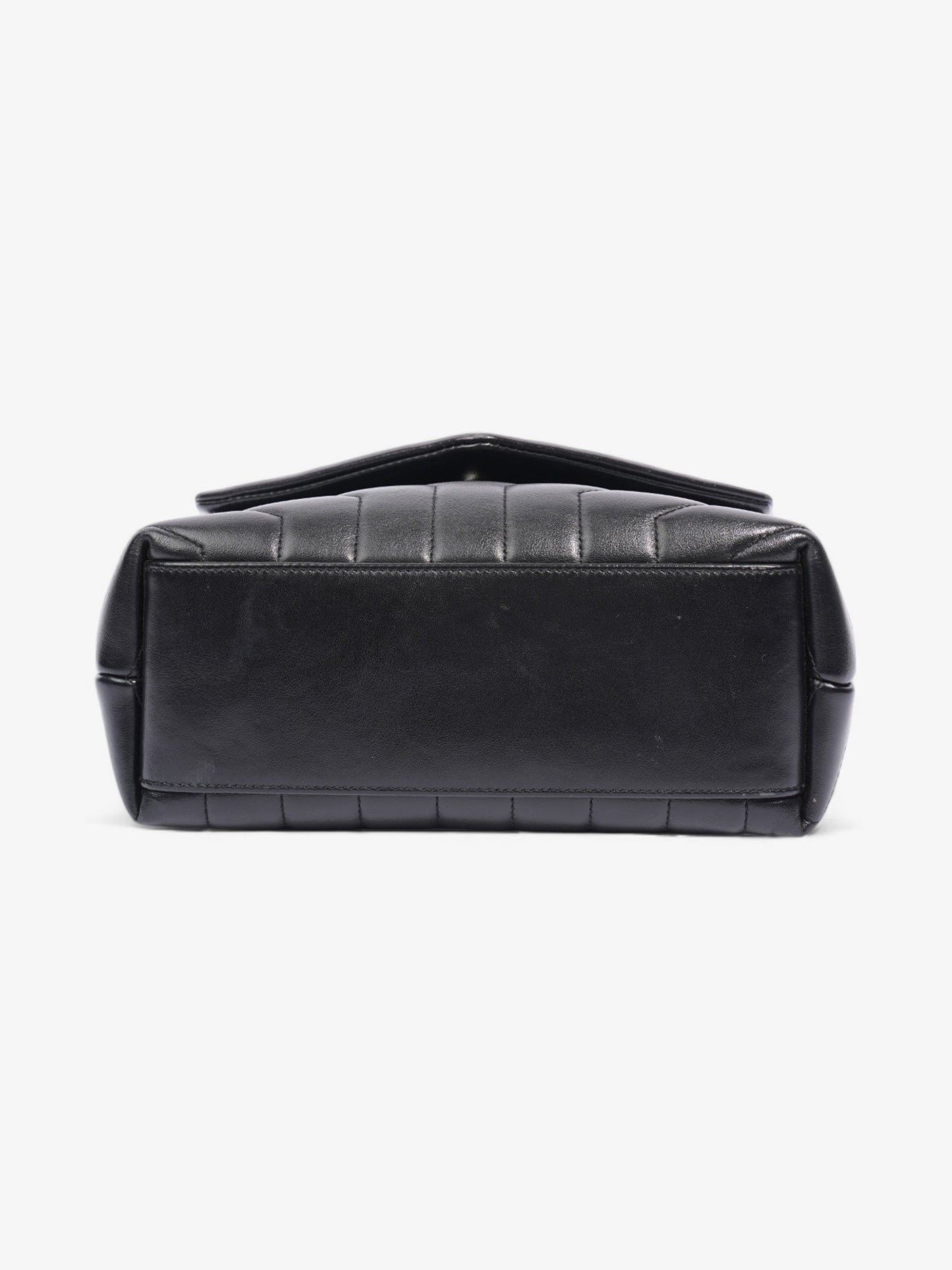 Saint Laurent Lou Lou Black Calfskin Leather Small