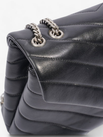 Saint Laurent Lou Lou Black Calfskin Leather Small