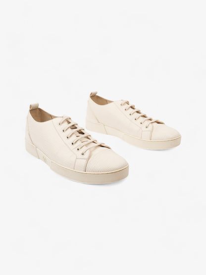 Louis Vuitton Low Top Sneaker White Epi Leather EU 41.5 UK 7.5