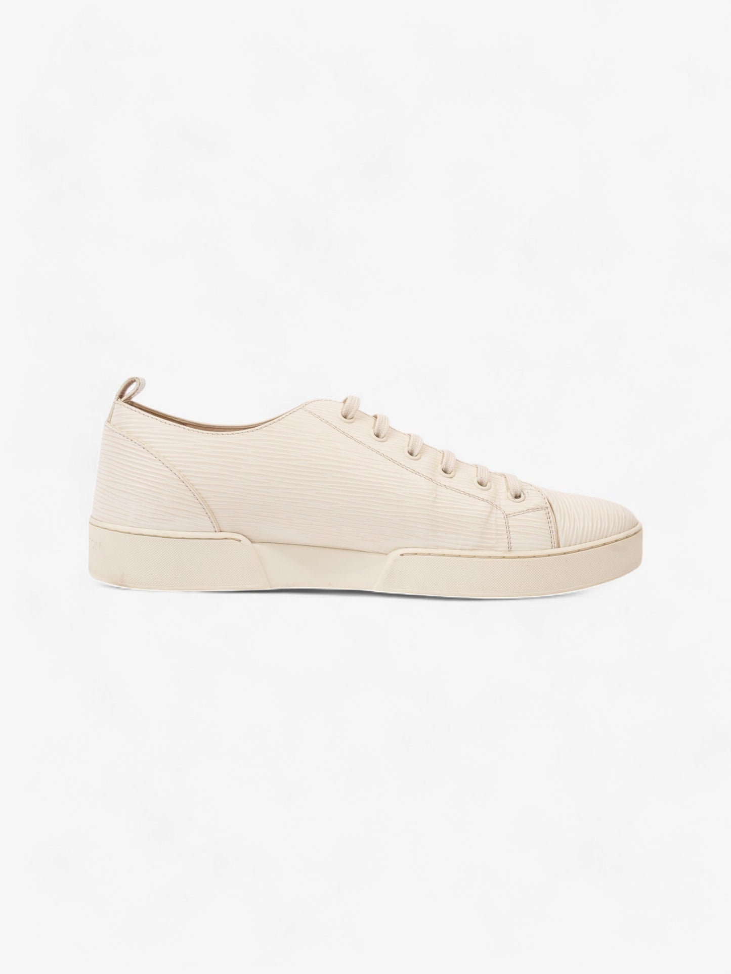 Louis Vuitton Low Top Sneaker White Epi Leather EU 41.5 UK 7.5