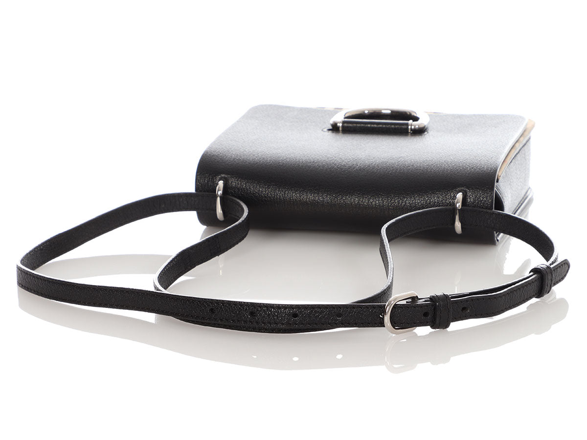 Burberry Medium Black D-Ring Crossbody Bag