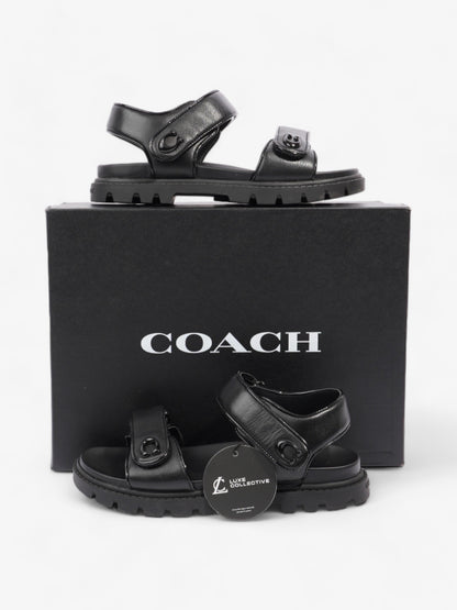 Coach Brynn Sandals Black Leather EU 36.5 UK 3.5