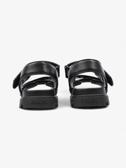 Coach Brynn Sandals Black Leather EU 36.5 UK 3.5