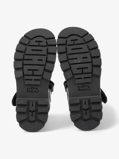 Coach Brynn Sandals Black Leather EU 36.5 UK 3.5