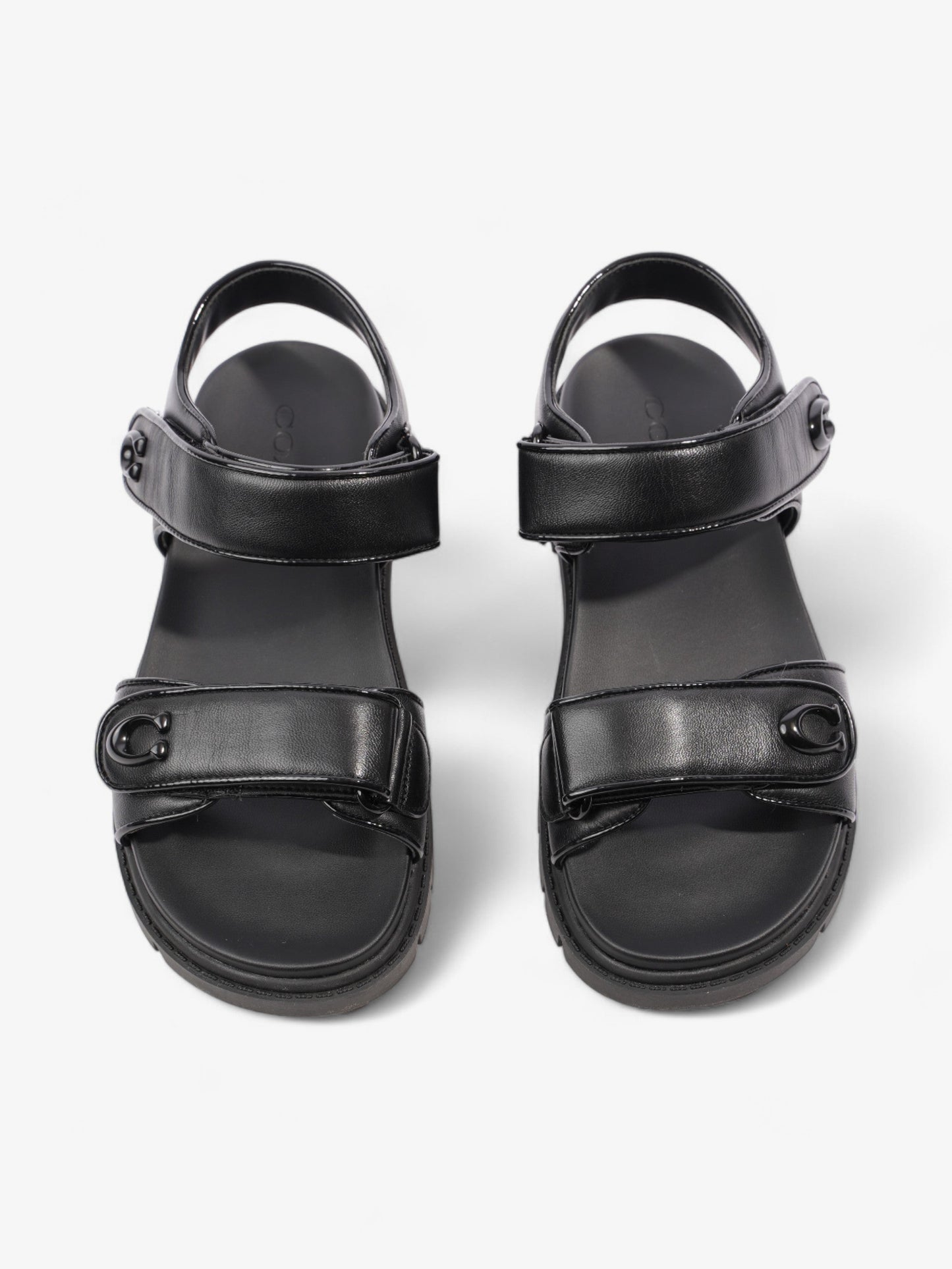 Coach Brynn Sandals Black Leather EU 36.5 UK 3.5