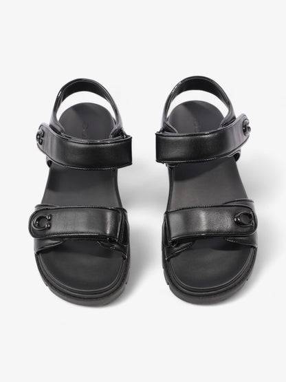 Coach Brynn Sandals Black Leather EU 36.5 UK 3.5