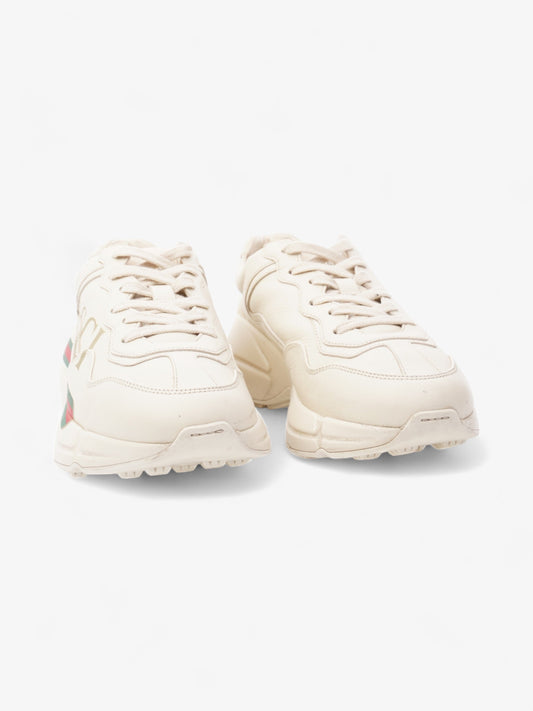 Gucci Rython Sneakers Beige / Green / Red Leather EU 38 UK 5