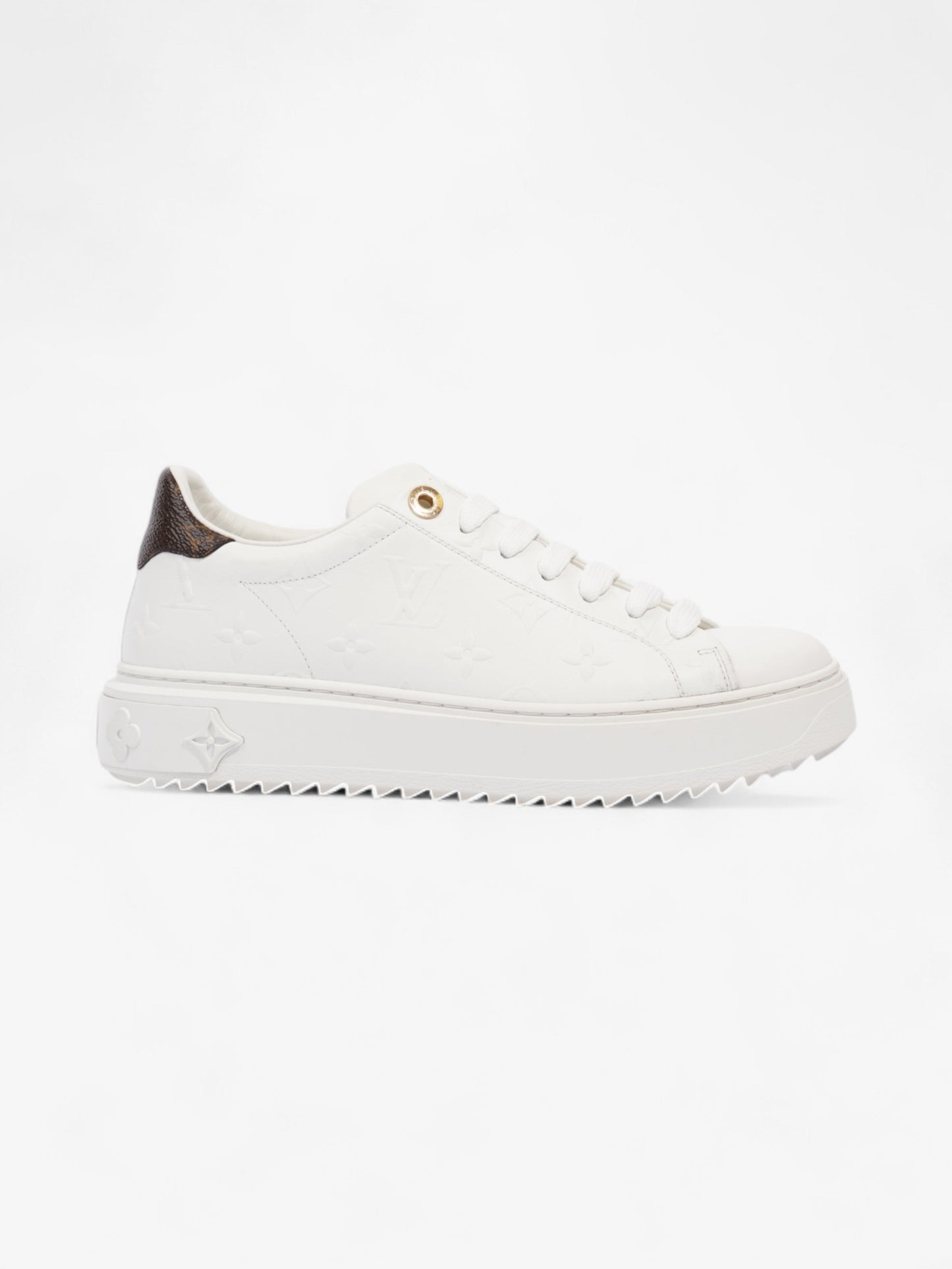 Louis Vuitton Time Out Sneakers White  / Monogram Leather EU 37 UK 4