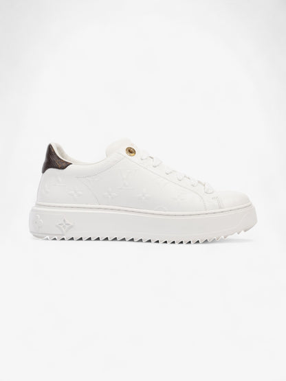 Louis Vuitton Time Out Sneakers White  / Monogram Leather EU 37 UK 4