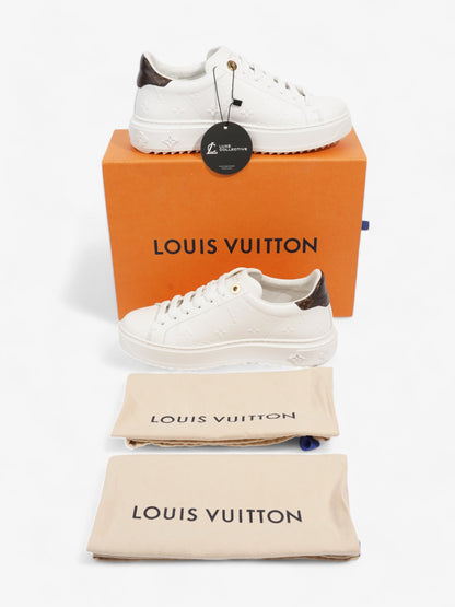 Louis Vuitton Time Out Sneakers White  / Monogram Leather EU 37 UK 4
